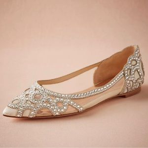 Brand New Badgley Mischka Gigi Ballet Flat IVORY